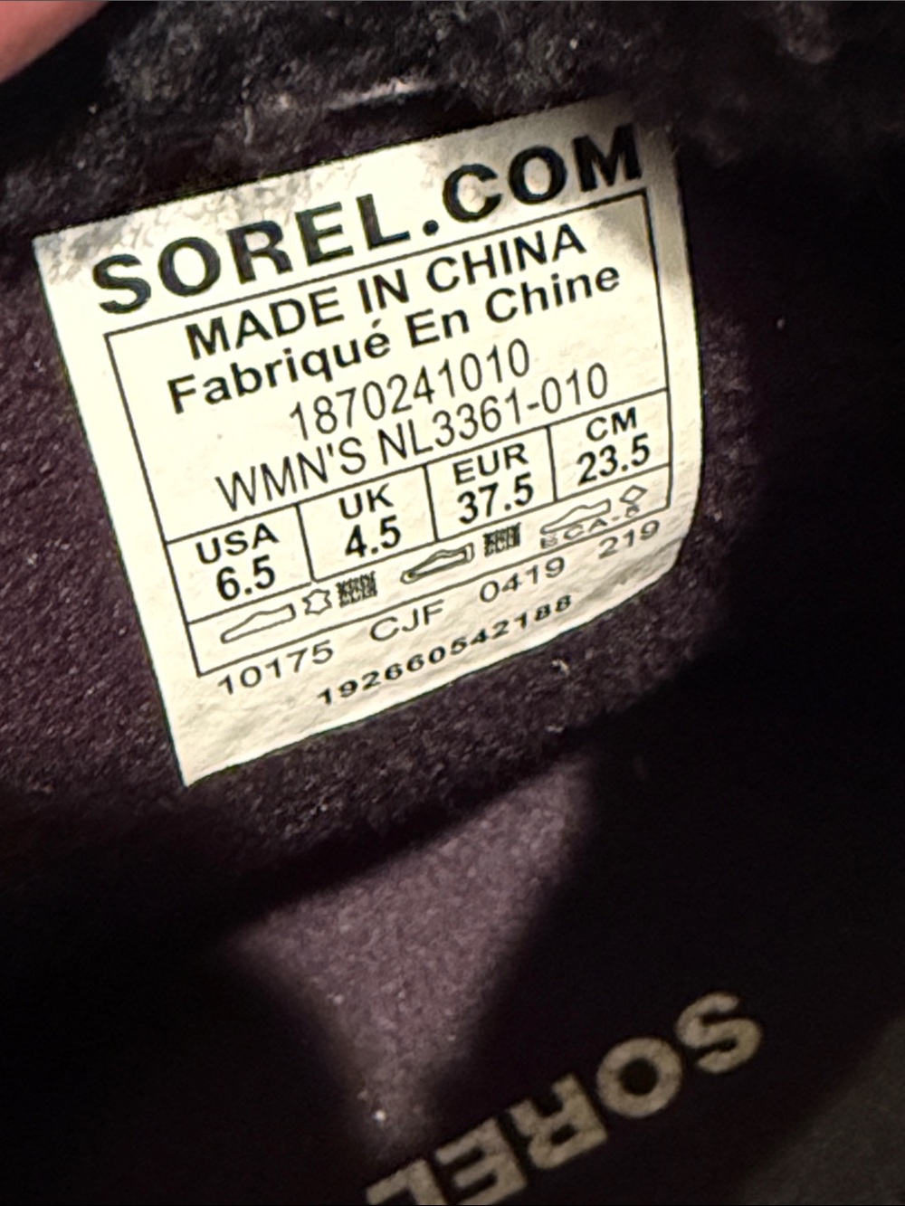 Sorel Joan of Arctic Wedge II Suede Lace Up Booties Size 6.5 - Picture 7 of 12